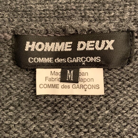 Comme des Garcons Homme Deux grey cardigan, size M - Picture 7 of 8